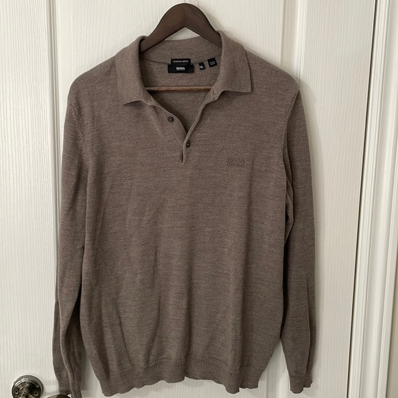 BOSS extra fine merino wool sweater - Picture 1 of 4